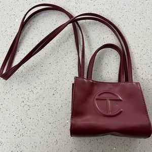 Telfar Small Shopping Bag | oxblood